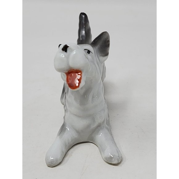Vintage Porcelain Sottish‎ Terrier Scotty Dog Figurine Japan - Picture 4 of 10